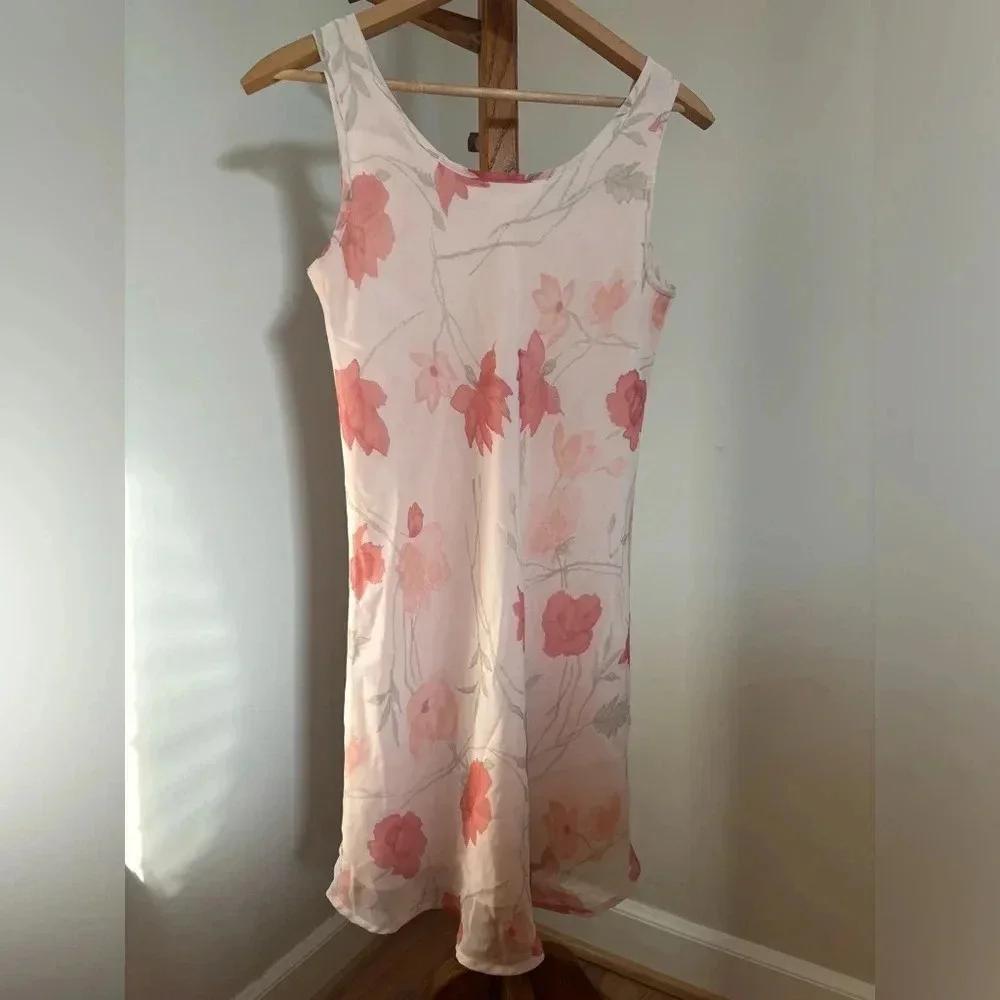 Vintage 90s Compagnie Internationale Express Floral Dress size 9/10 Fairycore - Picture 3 of 4
